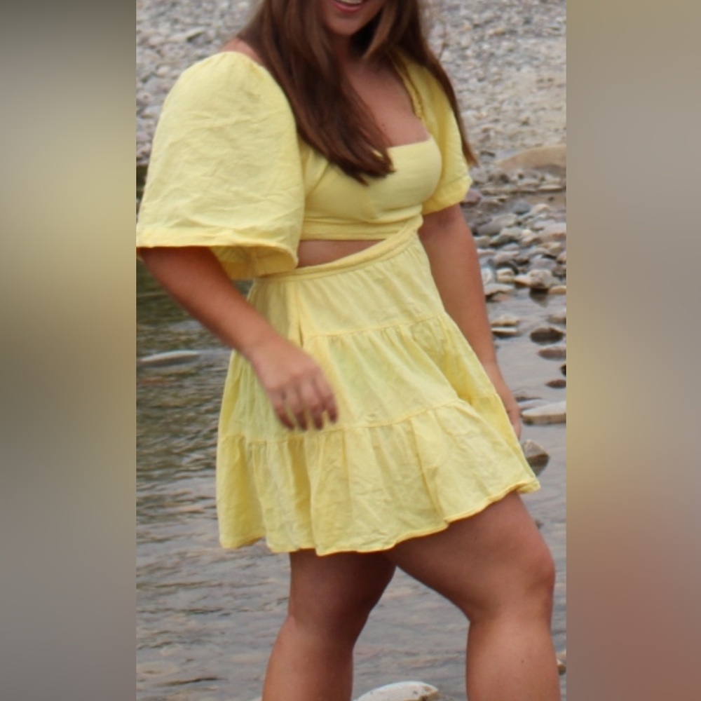 Yellow Free People Dress